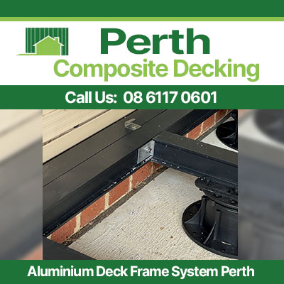 Aluminium deck framing in Perth with precision leveling pedestals and structural beams
