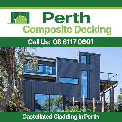 Castellated cladding on luxury residential property in Perth